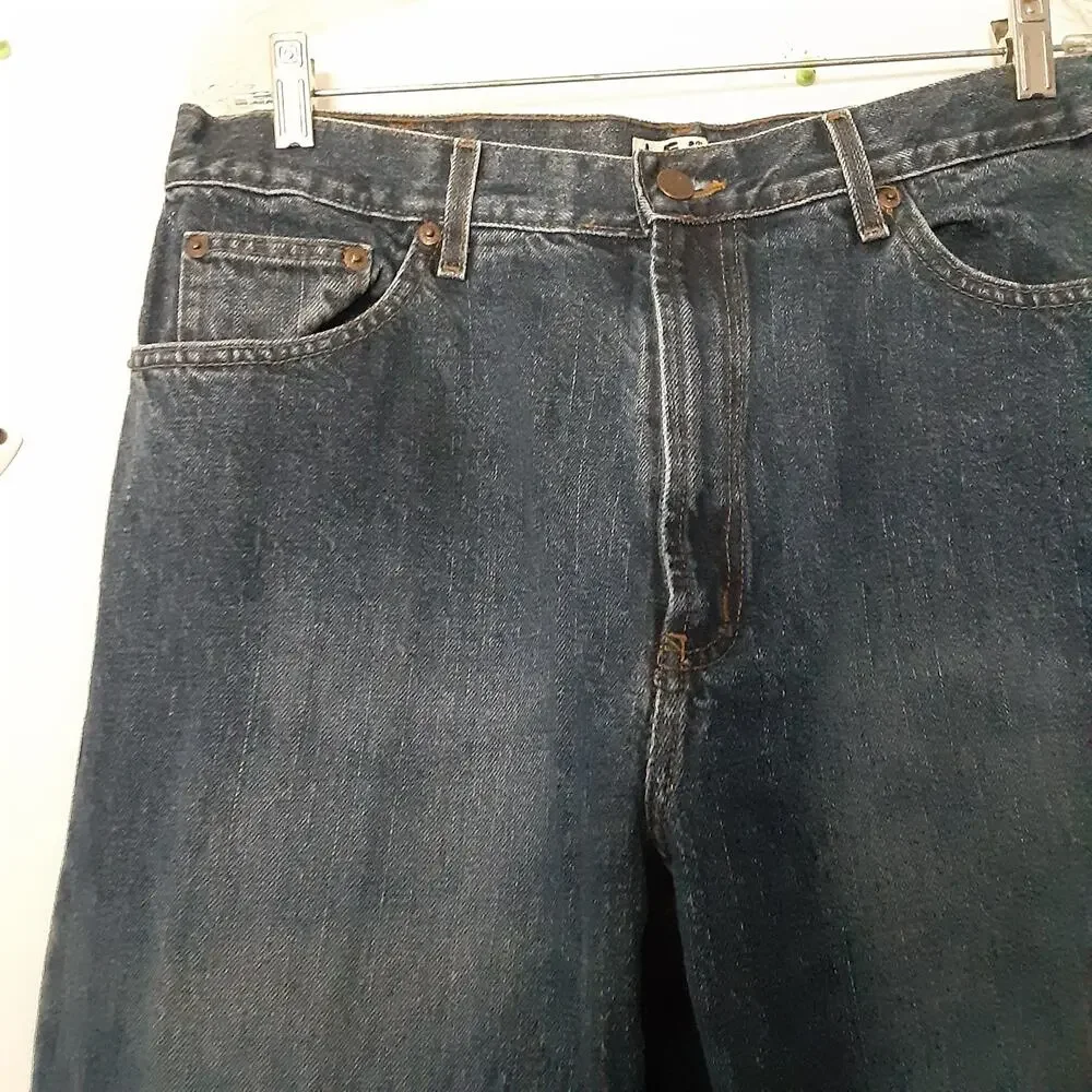 Mens The Original LEI Blue Denim Jeans Size 38x32 Distressed READ